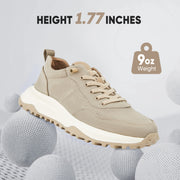 Jackie Shi Men's Fashion Sneakers Casual Dress Shoes Lightweight Breathable Walking Shoes Sand