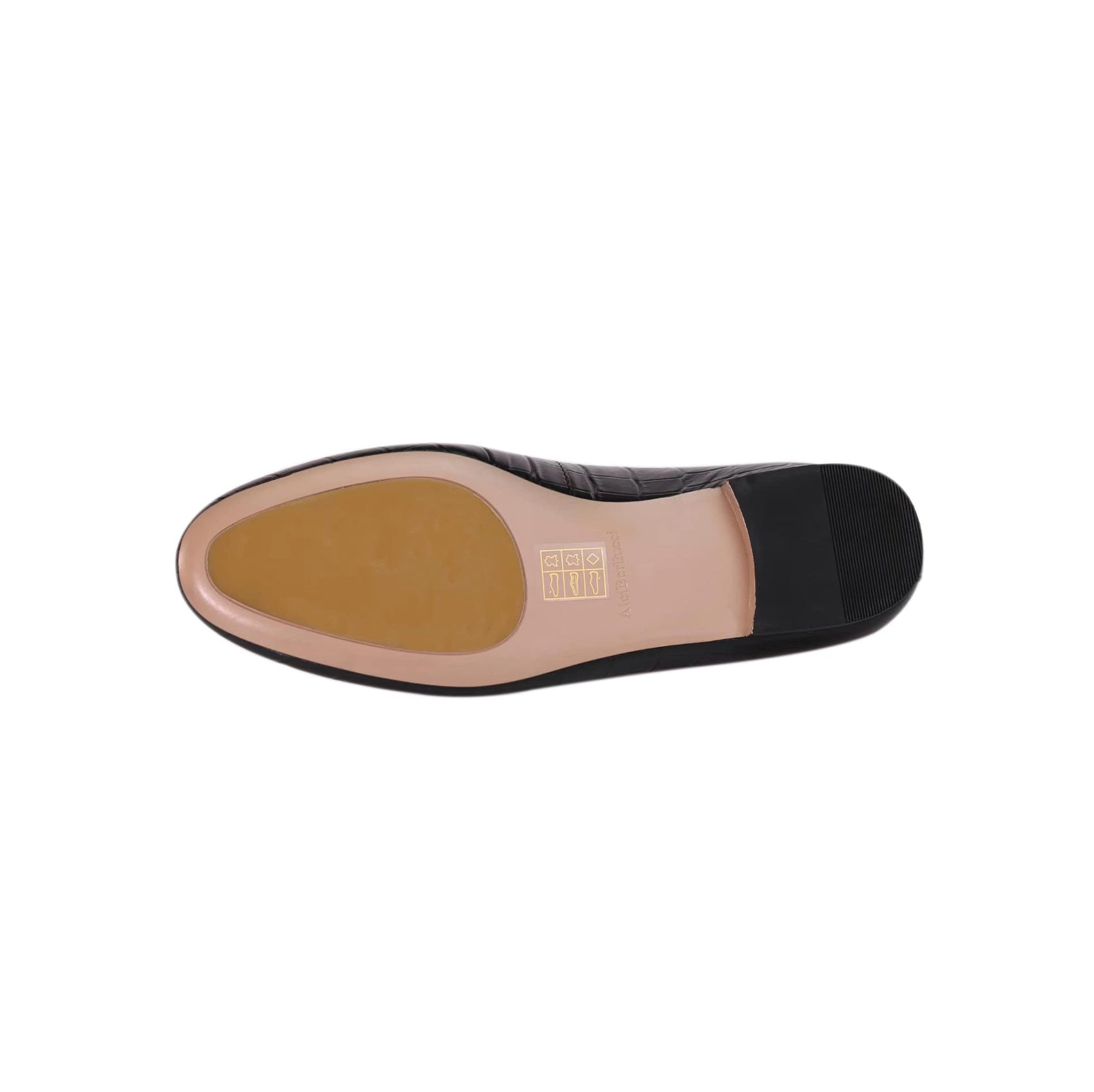 AiciBerllucci -Bee2- Black Crocodile Pattern Cowhide Women's Loafers & Slip-Ons Comfortable Wide Loafers for Women Casual Women's Flats Driving Shoes