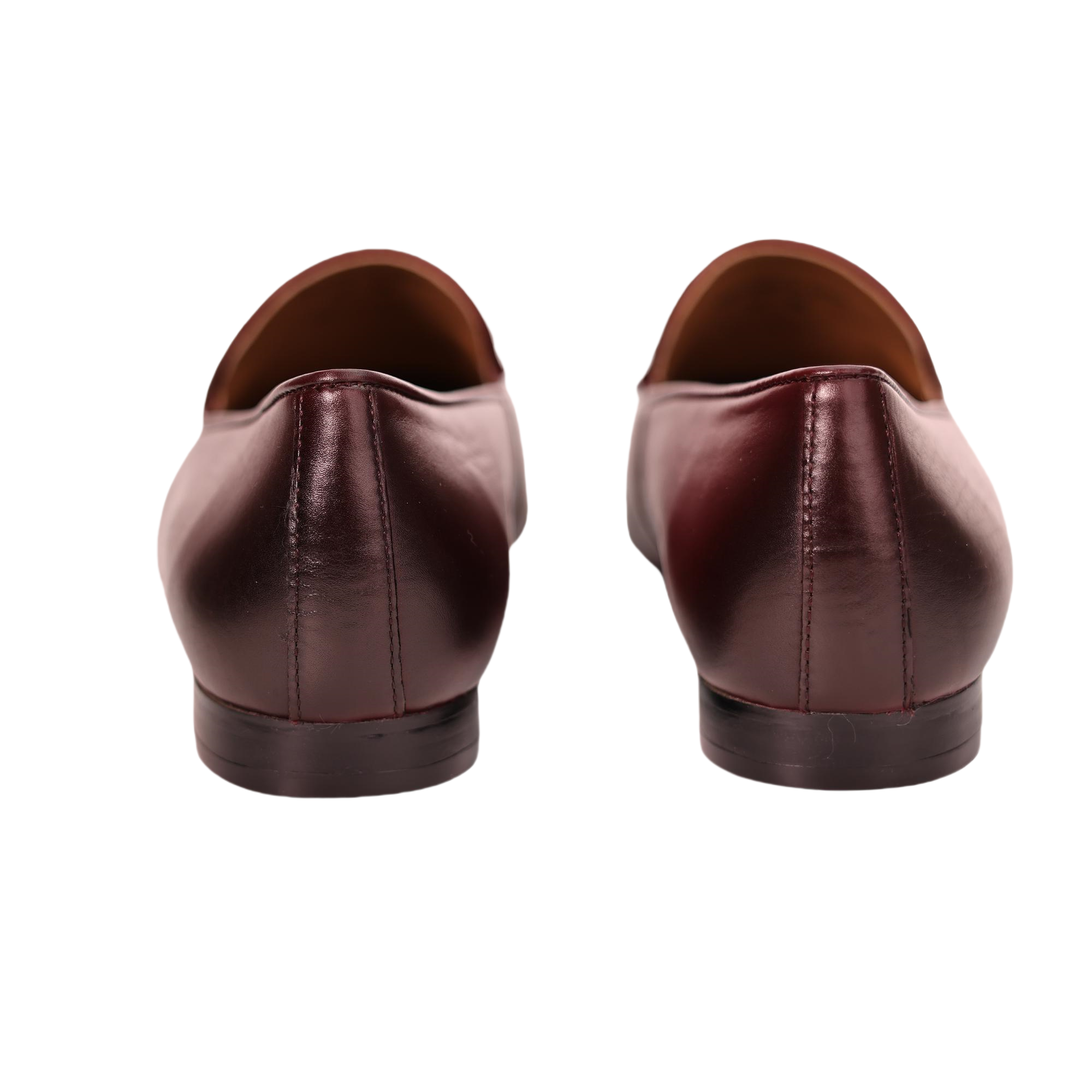 AiciBerllucci Prime Women's Leather Loafer Shoes Casual Flat Shoes for  Women Ladies Burgundy Calfskin