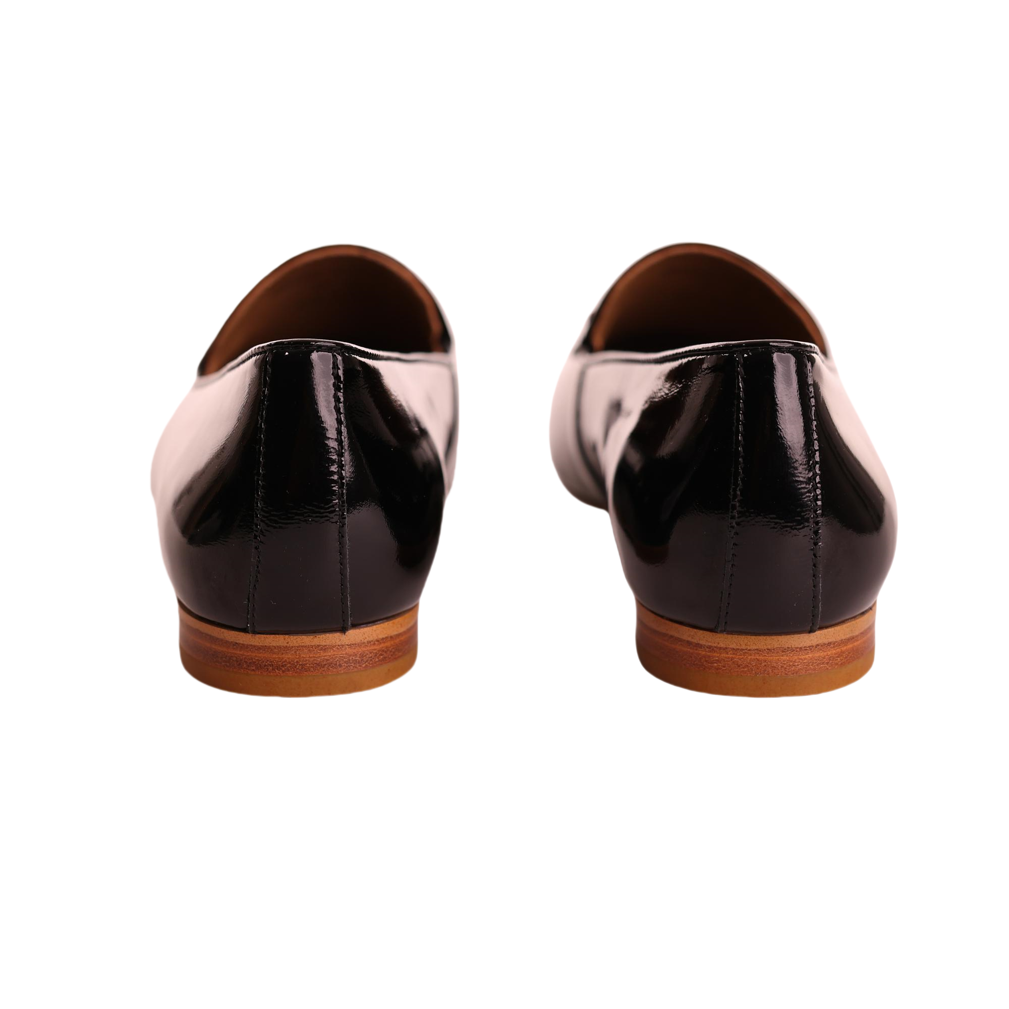 AiciBerllucci Black Patent Leather upper  and Sheepskin lining- Prime-Women's Leather Loafer- Sleek Loafers Slip on Shoes-Casual Flat Shoes