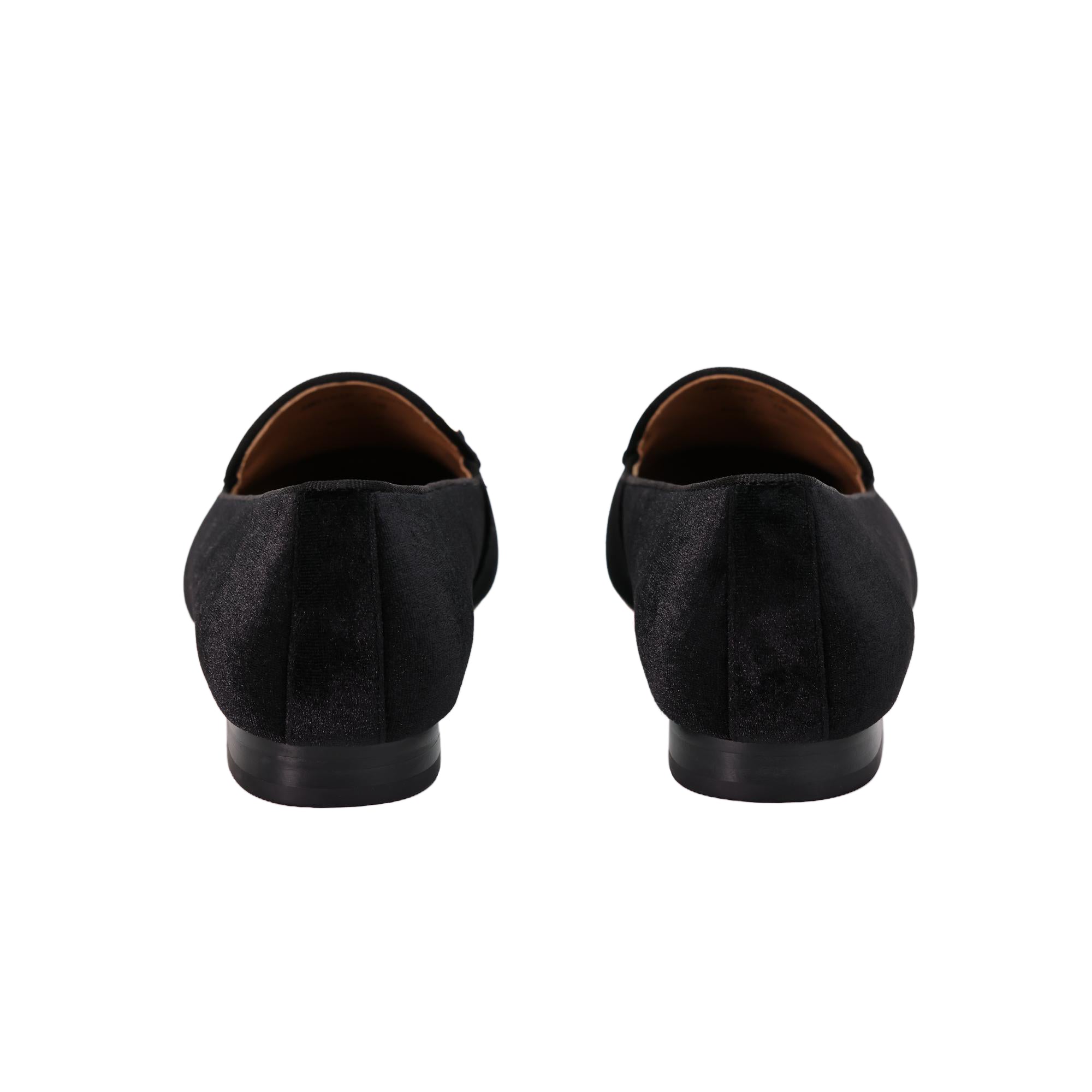 AiciBerllucci Black Velvet upper  and Sheepskin lining- Prime-Women's Leather Loafer- Sleek Loafers Slip on Shoes-Casual Flat Shoes