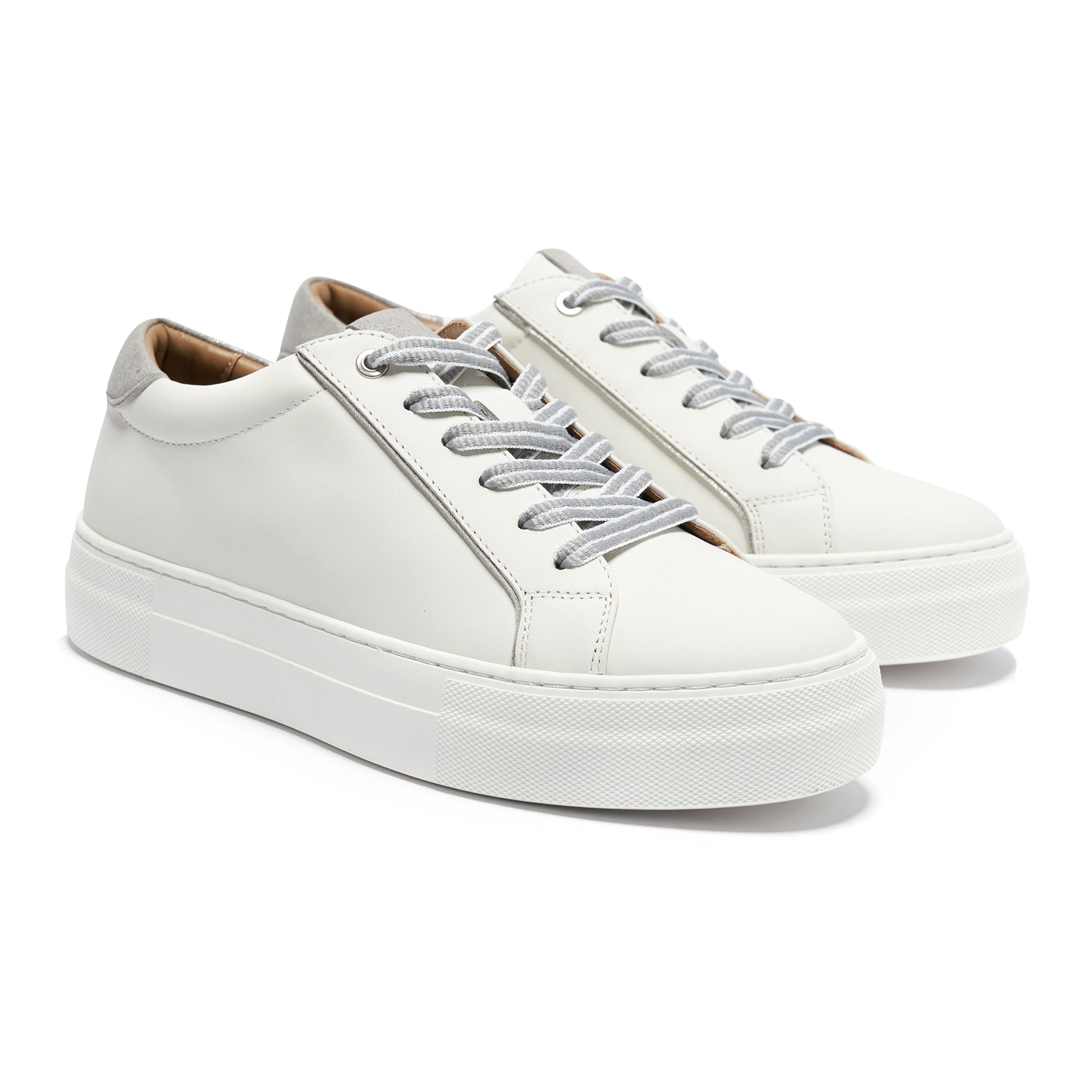 AiciBerllucci ZOY5  Women's Casual Sneakers, White Leather Sneakers, Platform Sneakers for Women, Comfortable Sneakers, White Fashion Sneakers for Women